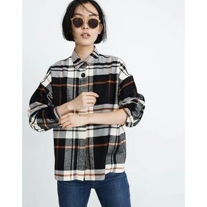 Madewell Flannel Sunday Shirt in Bromley Plaid / SMALL / DRIED CEDAR
